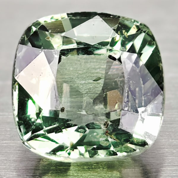 Natural Green Songea Sapphire Gemstones 0.63 Ct. Cushion Shape 4.5 x 4.5 Mm.: Product ID: 106112908 Product Name: Natural Green Sapphire Weight: 0.63 CT. Size: 4.5 x 4.5 x 3 MM. Shape: Cushion Color: Green Clarity:VVS Luster: Good Gems Origin: Tanzania Treatment: Heated Crystal
