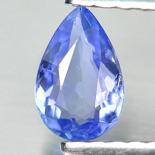 Natural Violetish Blue Gemstones 0.32 Ct. Pear Shape 5.8 x 3.8 Mm.: Product ID: 807007315 Product Name: Natural Tanzanite Weight: 0.32 CT. Size: 5.8 x 3.8 x 2.1 MM. Shape: Pear Color: Violetish Blue Clarity:SI Luster: Good Gems Origin: Tanzania Treatment: Heated Cryst