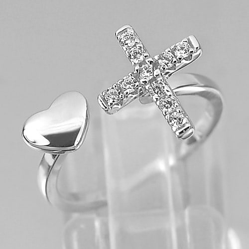 925 Sterling Silver Ring Jewelry White Gold Plated Size 3: Product ID: 280510227 Product Type: 925 Sterling Silver Fine Jewelry Jewelry Weight: 2.05 Grams. Ring Size: 3 Resizable(Fee) Gemstones Color: Silver Metal: Solid Silver 92.5%. Gemstone Detail: About 2
