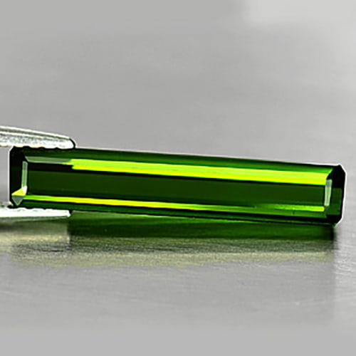 Natural Green Tourmaline Gemstone 2.03 Ct. Clean Octagon Shape 18.9 x 3.6 Mm.: Product ID: 807243048 Product Name: Natural Tourmaline Weight: 2.03 CT. Size: 18.9 x 3.6 x 3 MM. Shape: Octagon Color: Green Clarity:IF Luster: Good Gems Origin: Nigeria Treatment: Unheated Crystal St