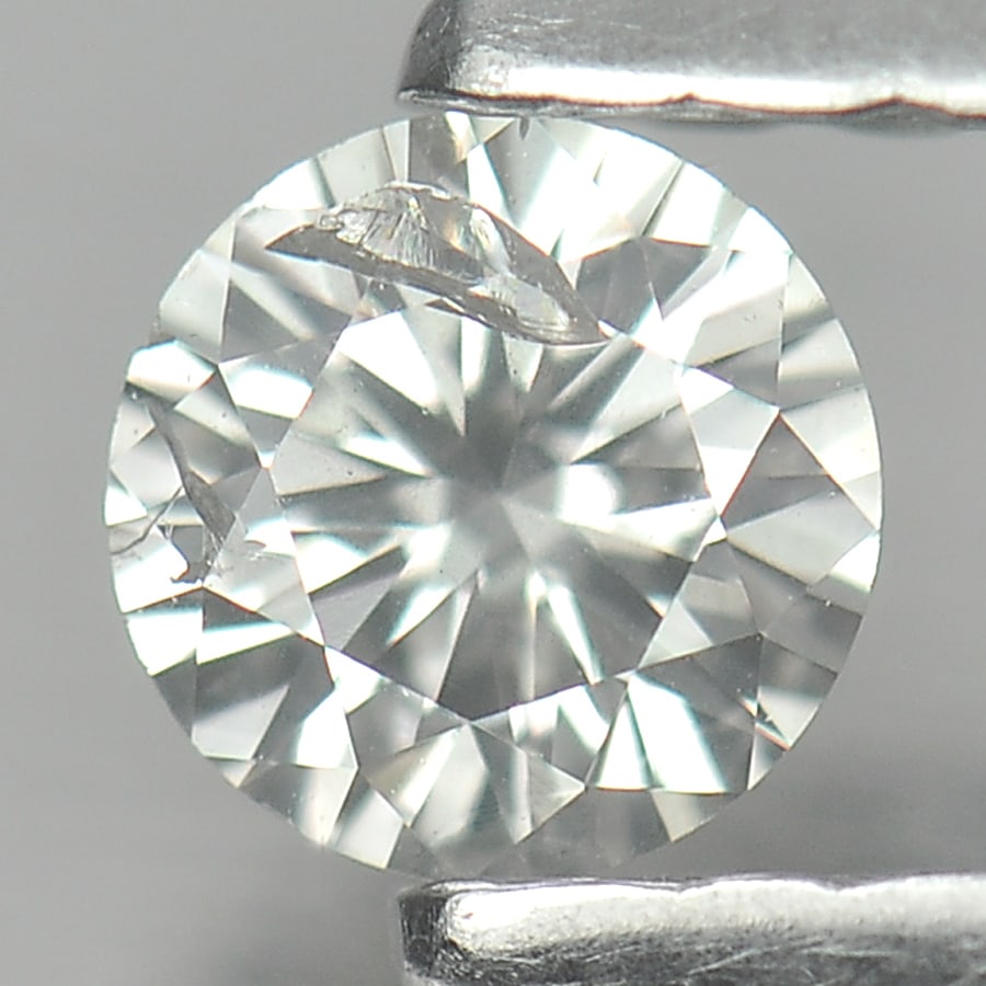 Natural White Diamond 0.15 Ct. Round Brilliant Cut 3.5 Mm. (1 of 3)