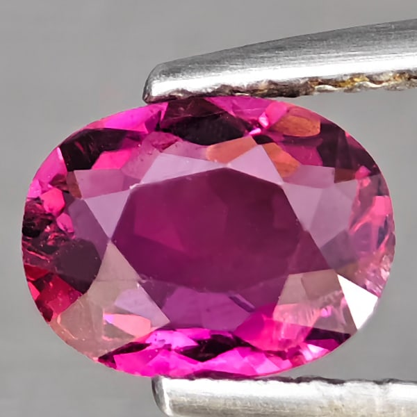 Natural Pink Tourmaline Gemstones 0.85 Ct. Oval Shape 7.3 x 5.6 Mm.: Product ID: 807251509 Product Name: Natural Tourmaline Weight: 0.85 CT. Size: 7.3 x 5.6 x 3.2 MM. Shape: Oval Color: Pink Clarity:SI1 Luster: Good Gems Origin: Nigeria Treatment: Unheated Crystal Stru