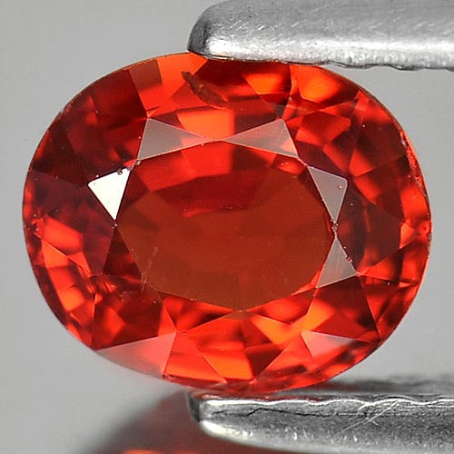 Natural Orangish Red Songea Sapphire 1.15 Ct. Oval Shape 6.6 x 5.5 Mm.: Product ID: 106108374 Product Name: Natural Red Sapphire Weight: 1.15 CT. Size: 6.6 x 5.5 x 3.5 MM. Shape: Oval Color: Orangish Red Clarity:VVS - VSI Luster: Good Gems Origin: Tanzania Treatment: Heat