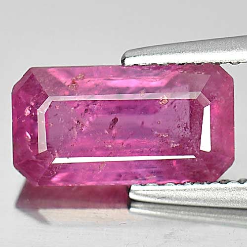 Natural Purplish Pink Ruby Gemstones 3.00 Ct. Octagon Shape 10.5 x 5.7 Mm. (1 of 3)