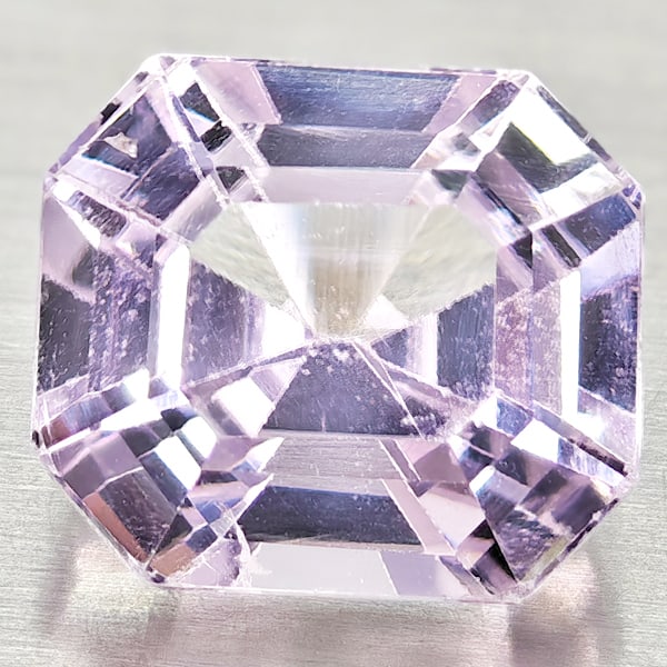 Natural Light Pink Kunzite Gemstones 5.39 Ct. Octagon Shape 10 x 8.8 Mm.: Product ID: 804103445 Product Name: Natural Kunzite Weight: 5.39 CT. Size: 10 x 8.8 x 7.7 MM. Shape: Octagon Color: Light Pink Clarity:VSI Luster: Good Gems Origin: Afghanistan Treatment: Treated Crys