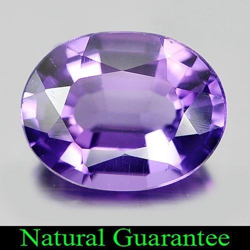 Natural Purple Amethyst Gemstones 1.60 Ct. Clean Oval Shape 9 x 7 Mm.: Product ID: 800322837 Product Name: Natural Amethyst Weight: 1.60 CT. Size: 9 x 7 x 4.2 MM. Shape: Oval Color: Purple Clarity:IF Luster: Very Good Gems Origin: Brazil Treatment: Unheated Crystal Struc