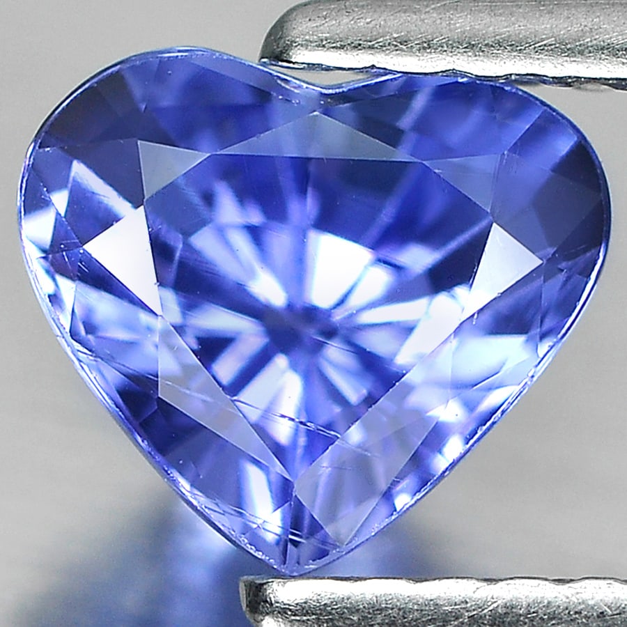 Natural Blue Tanzanite Gemstones 1.21 Ct. Heart Shape 6.2 x 7 Mm. (1 of 3)