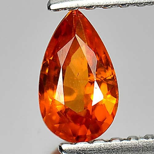 Natural Orange Spessartine Garnet Gemstones 0.60 Ct. Pear Shape 6.7 x 4 Mm. (1 of 3)