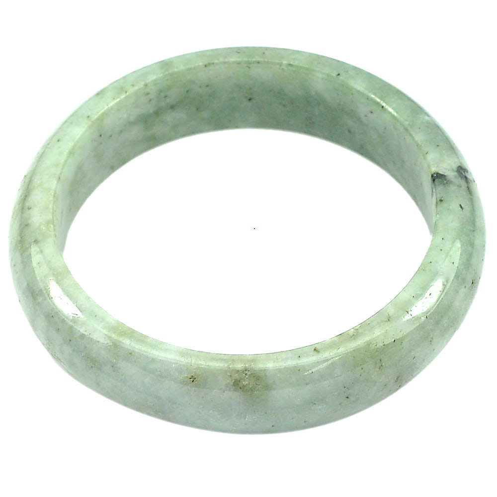 Natural Green Jade Gemstones Bangle 372.22 Ct. Diameter 58 mm. (1 of 3)