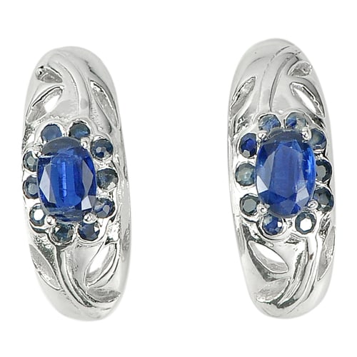 Natural Blue Kayanite Gemstones with 925 Sterling Silver Earrings Jewelry 5.85 Grams: Product ID: 281070673 Product Name: Sterling Silver Earrings Product Type: 925 Sterling Silver Fine Jewelry Jewelry Weight: 5.85 Grams. Gemstones Color: Blue Metal: Solid Silver 92.5%. Gemstone Detail