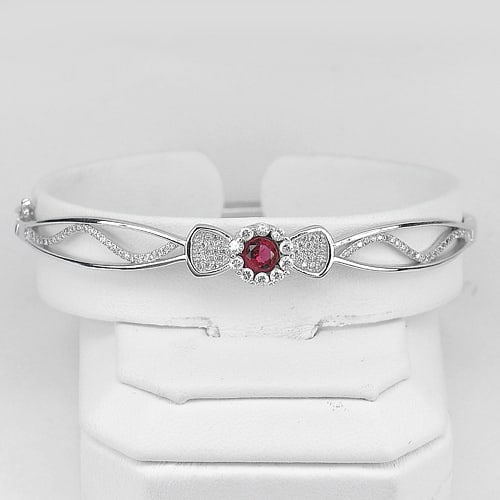925 Sterling Silver Bangle Jewelry White Gold Plated 9.40 Grams Diameter 61 Mm.: Product ID: 280550051 Product Type: 925 Sterling Silver Fine Jewelry Jewelry Weight: 9.40 Grams. Gemstones Color: Silver Metal: Solid Silver 92.5%. Gemstone Detail: Average Range 9.40 - 9.87 Gram Per 