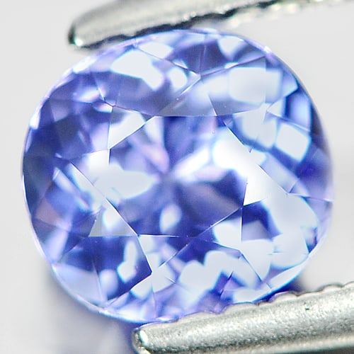 Natural Blue Tanzanite Gemstones 0.80 Ct. Clean Oval Shape 5.7 x 5.3 Mm. (1 of 3)