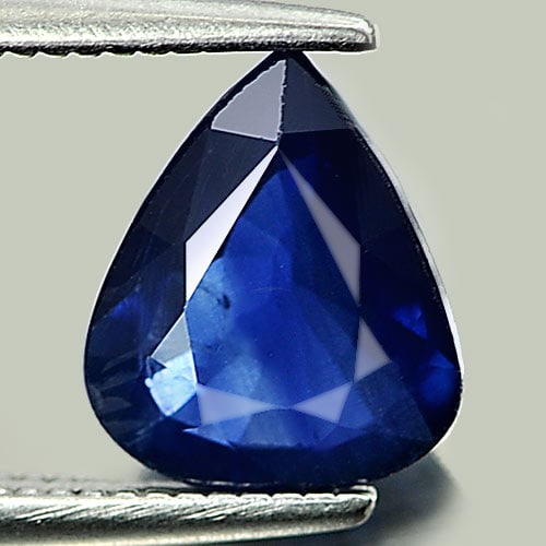 Natural Blue Sapphire Gemstones 1.58 Ct. Pear Shape 8.5 x 7.1 Mm. (1 of 3)