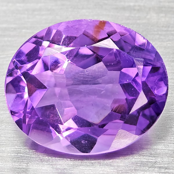 Natural Purple Amethyst Gemstones 3.61 Ct. Oval Shape 11 x 9.2 Mm. (1 of 3)