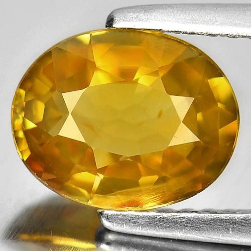 Natural Yellow Zircon Gemstones 2.70 Ct. Oval Shape 9.2 x 7.3 Mm. (1 of 3)