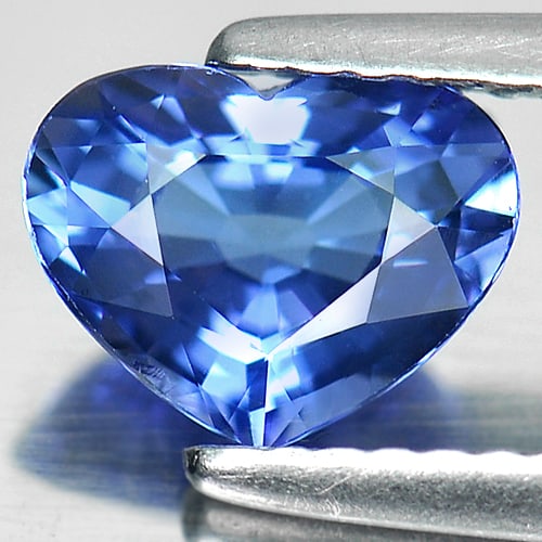 Natural Violetish Blue Tanzanite Gemstones 1.23 Ct. Heart Shape 7.94 x 6.15 Mm. (1 of 4)