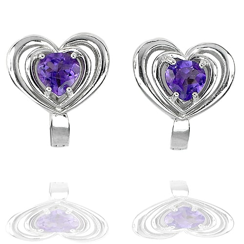 Natural Purple Amethyst Gemstones 925 Sterling Silver Earrings 5.66 Grams: Product ID: 207102942 Product Name: Sterling Silver Earrings Product Type: 925 Sterling Silver Fine Jewelry Jewelry Weight: 5.66 Grams. Gemstones Color: Purple Metal: Solid Silver 92.5%. Gemstone Deta