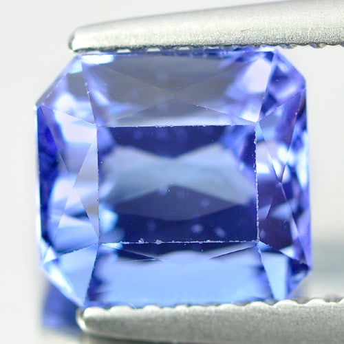 Natural Violetish Blue Tanzanite Gemstones 2.89 Ct. Clean Octagon Shape 7.73 x 7.30 Mm. (1 of 4)
