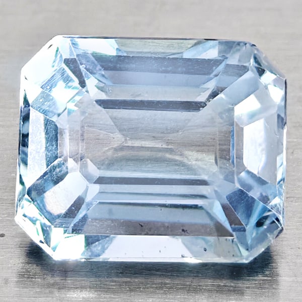 Natural Baby Blue Aquamarine Gemstones 1.44 Ct. Octagon Shape 7.5 x 6.2 Mm.: Product ID: 800812182 Product Name: Natural Aquamarine Weight: 1.14 CT. Size: 7.5 x 6.2 x 4.4 MM. Shape: Octagon Shape Color: Baby Blue Clarity:VSI Luster: Good Gems Origin: Brazil Treatment: Unheated