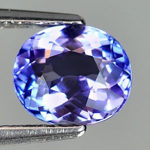 Natural Violet Blue Tanzanite Gemstones 1.23 Ct. Oval Shape 6.97 x 6.02 Mm. (1 of 4)
