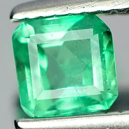 Natural Green Emerald Gemstones 0.27 Ct. Octagon Shape 4 x 4 Mm. (1 of 3)