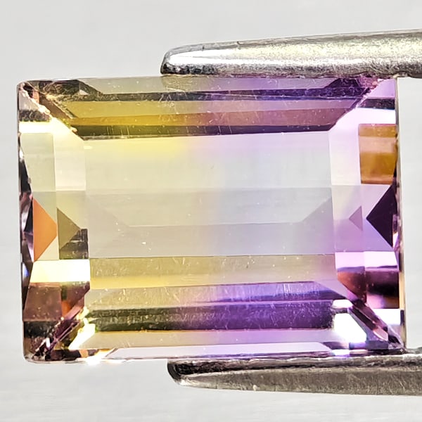 Natural Bi Color Ametrine Gemstones 2.47 Ct. Baguette Shape 9.1 x 6.8 Mm. (1 of 3)