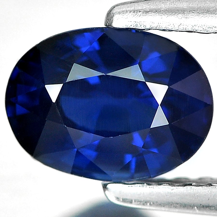 Natural Blue Sapphire Gemstones 1.42 Ct. Oval Shape 7.26 x 5.39 Mm. (1 of 4)