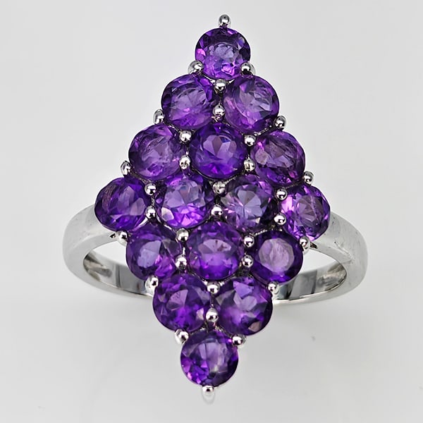 Natural Purple Amethyst Gemstones 925 Sterling Silver Ring Jewelry 4.85 Grams Size 9: Product ID: 808500316 Product Type: 925 Sterling Silver Fine Jewelry Jewelry Weight: 4.85 Grams. Gemstones Color: Purple Metal: Solid Silver 92.5%. Gemstone Detail: Amethyst At Your Service: At Treasu