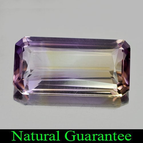 Natural Bi Color Ametrine Gemstones 7.33 Ct. Clean Octagon Shape 18.1 x 9.1 Mm.: Product ID: 800407165 Product Name: Natural Ametrine Weight: 7.33 CT. Size: 18.1 x 9.1 x 5.3 MM. Shape: Octagon Color: Bi-Color Clarity:IF Luster: Very Good Gems Origin: Bolivia Treatment: Unheated Cr