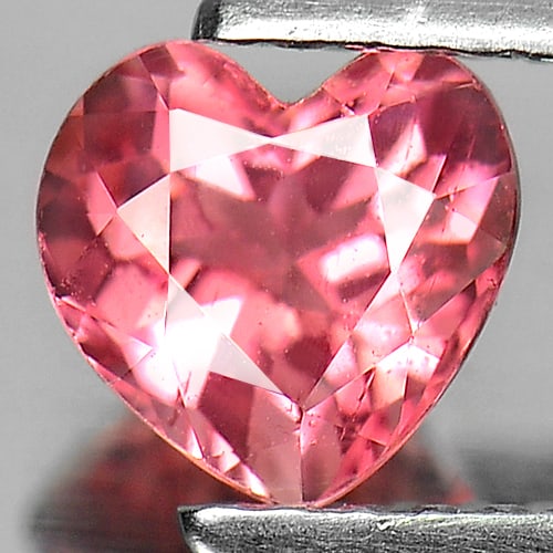 Natural Pink Tourmaline Gemstones 0.74 Ct. Heart Shape 6 x 5.8 Mm. (1 of 3)