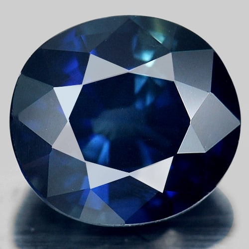 Natural Blue Sapphire Gemstones 1.61 Ct. Oval Shape 7.1 x 6.6 Mm. (1 of 3)