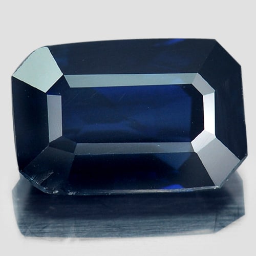 Natural Blue Sapphire Gemstones 2.30 Ct. Octagon Shape 8.9 x 5.9 Mm. (1 of 3)