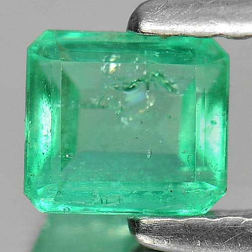 Natural Green Emerald Gemstones 0.56 Ct. Octagon Shape 4.9 x 4.5 Mm.: Product ID: 802401278 Product Name: Natural Emerald Weight: 0.56 CT. Size: 4.9 x 4.5 x 3.2 MM. Shape: Octagon Color: Green Clarity:SI Luster: Good Gems Origin: Columbia Treatment: Unheated Crystal Str
