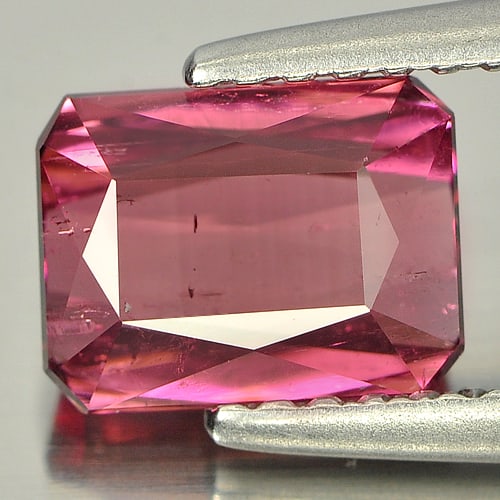 Natural Purple Pink Tourmaline Gemstones 1.50 Ct. Octagon Shape 7.3 x 5.6 Mm. (1 of 3)