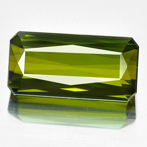 Natural Green Tourmaline Gemstones 2.96 Ct. Octagon Shape 11.3 x 5.7 Mm.: Product ID: 807242627 Product Name: Natural Tourmaline Weight: 2.96 CT. Size: 11.3 x 5.7 x 4.5 MM. Shape: Octagon Color: Green Clarity:VVS Luster: Good Gems Origin: Nigeria Treatment: Unheated Crystal