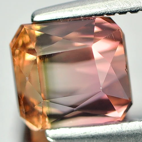 Natural Bi Color Tourmaline Gemstones 1.51 Ct. Octagon Shape 6 x 5.5 Mm.: Product ID: 807232135 Product Name: Natural Tourmaline Weight: 1.51 CT. Size: 6 x 5.5 x 4.9 MM. Shape: Octagon Color: Bi Color Clarity:VSI Luster: Good Gems Origin: Nigeria Treatment: Unheated Crystal