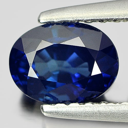 Natural Blue Sapphire Gemstones 1.00 Ct. Oval Shape 6.51 x 4.88 Mm. (1 of 4)