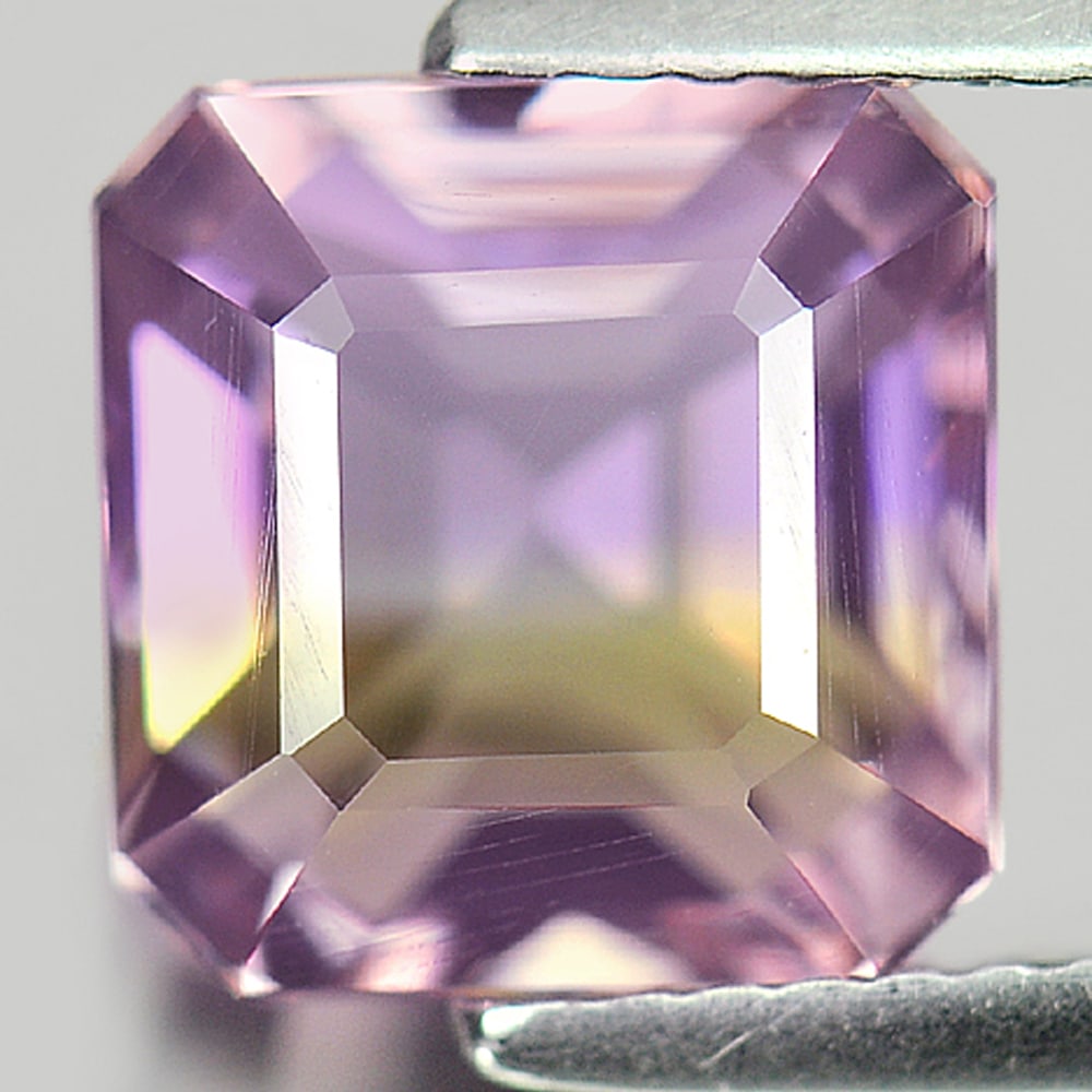 Natural Bi Color Ametrine Gemstones 4.08 Ct. Octagon Shape 8.7 x 8.5 Mm. (1 of 3)