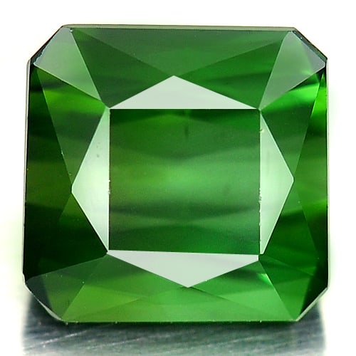 Natural Green Tourmaline Gemstones 1.77 Ct. Octagon Shape 6.7 x 6.6 Mm. (1 of 3)