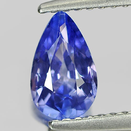 Natural Violetish Blue Tanzanite Gemstones 0.77 Ct. Pear Shape 7.80 x 4.84 Mm.: Product ID: 807005515 Product Name: Natural Tanzanite Weight: 0.77 CT. Size: 7.80 x 4.84 x 3.17 MM. Shape: Pear Color: Blue Clarity:VSI Luster: Good Gems Origin: Tanzania Treatment: Heated Crystal Str