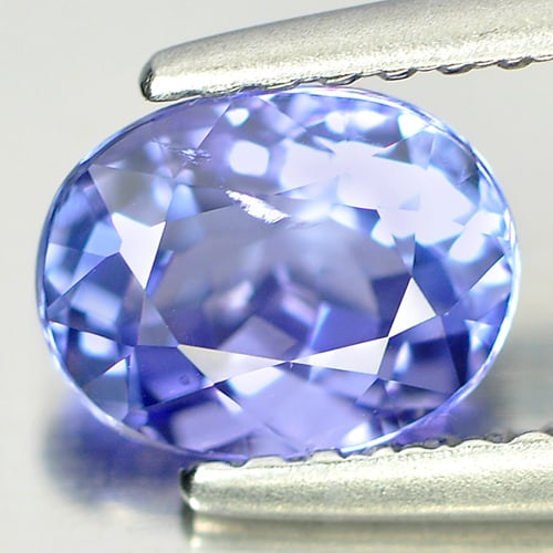 Gemstones Violetish Blue Tanzanite Gemstones 1.09 Ct. Oval Shape 6.94 x 5.40 Mm.: Product ID: 807005774 Product Name: Natural Tanzanite Weight: 1.09 CT. Size: 6.94 x 5.40 x 3.92 MM. Shape: Oval Color: Blue Clarity:VSI Luster: Good Gems Origin: Tanzania Treatment: Heated Crystal Str