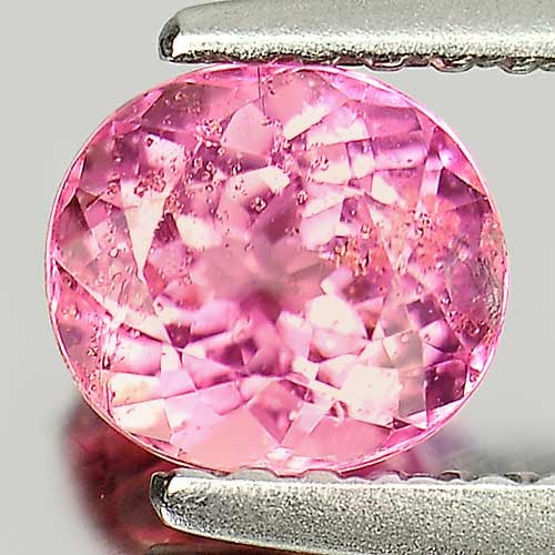 Natural Pink Tourmaline Gemstones 0.85 Ct. Oval Shape 5.9 x 5.3 Mm.: Product ID: 807245953 Product Name: Natural Tourmaline Weight: 0.85 CT. Size: 5.9 x 5.3 x 4.1 MM. Shape: Oval Color: Pink Clarity:SI1 Luster: Good Gems Origin: Nigeria Treatment: Unheated Crystal Stru
