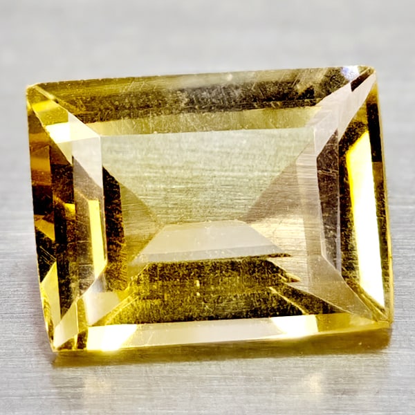 Natural Yellow Citrine Gemstones 1.90 Ct. Baguette Shape 9 x 7 Mm. (1 of 3)