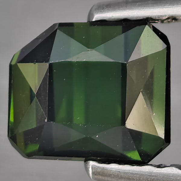 Natural Green Tourmaline Gemstones 1.15 Ct. Octagon Shape 6.3 x 5.5 Mm. (1 of 3)