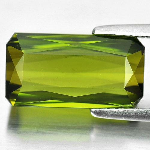 Natural Green Tourmaline Gemstones 5.70 Ct. Octagon Shape 13.6 x 7.3 Mm. (1 of 3)