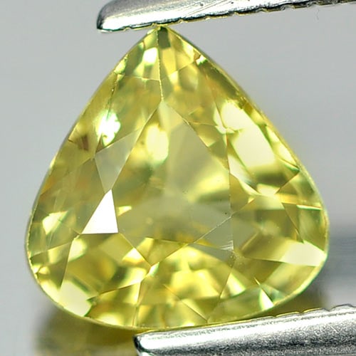 Natural Yellow Sapphire Gemstones 1.22 Ct. Pear Shape 6.8 x 6.8 Mm. (1 of 3)