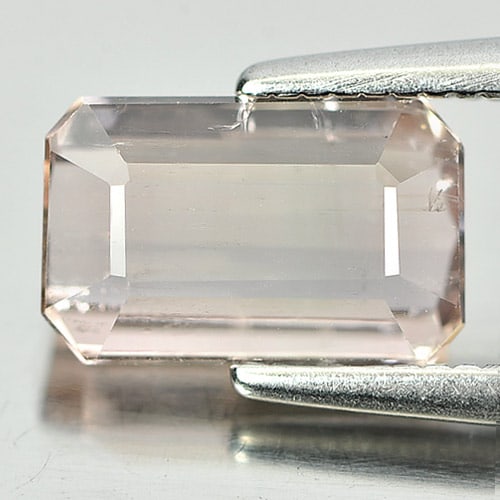 Natural Peach Pink Tourmaline Gemstones 1.65 Ct. Octagon Shape 8.5 x 5.4 Mm.: Product ID: 807244126 Product Name: Natural Tourmaline Weight: 1.65 CT. Size: 8.5 x 5.4 x 3.7 MM. Shape: Octagon Color: Peach Pink Clarity:VSI Luster: Good Gems Origin: Nigeria Treatment: Unheated Cry