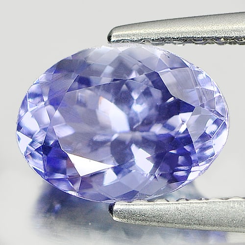 Natural Blue Tanzanite Gemstones 1.78 Ct. Oval Shape 8.6 x 6.5 Mm.: Product ID: 807008370 Product Name: Natural Tanzanite Weight: 1.78 CT. Size: 8.6 x 6.5 x 4.7 MM. Shape: Oval Color: Violetish Blue Clarity:VVS Luster: Good Gems Origin: Tanzania Treatment: Heated Crys