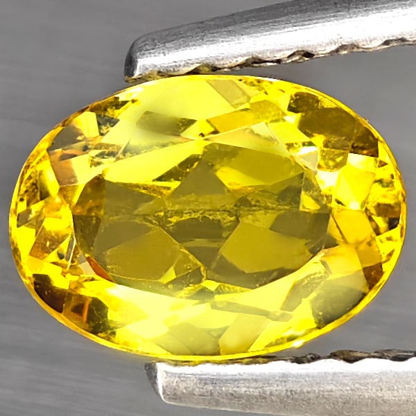 Natural Gem Yellow Beryl Gemstones 0.77 Ct. Oval Shape 7.1 x 5.1 Mm.: Product ID: 801102332 Product Name: Natural Beryl Weight: 0.77 CT. Size: 7.1 x 5.1 x 3.5 MM. Shape: Oval Color: Yellow Clarity:VVS Luster: Good Gems Origin: Brazil Treatment: Unheated Crystal Structur