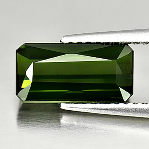 Natural Green Tourmaline Gemstones 2.19 Ct. Octagon Shape 11 x 5.6 Mm. (1 of 3)